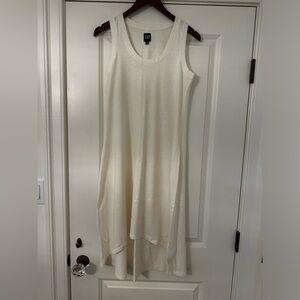 Gap White Jersey Knit Tank Dress